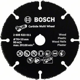 Bosch Professional Hartmetall MultiWheel Trennscheibe, 76x1x10mm, 1 Stück