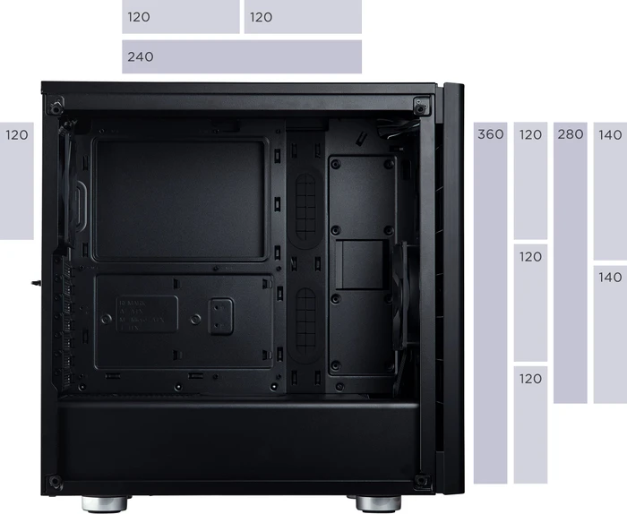 Corsair Carbide Series 275R, schwarz, Glasfenster