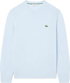 Lacoste Tuchwolle mit Rundhalsausschnitt Pullover pastel blue (Herren)