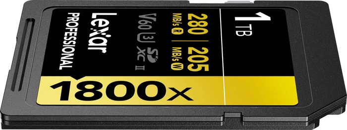 Lexar Professional 1800x Gold Series R280/W205 1TB, UHS-II U3, Class 10