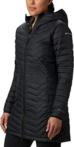 Columbia Powder Lite Mid Hooded Jacke schwarz (Damen)