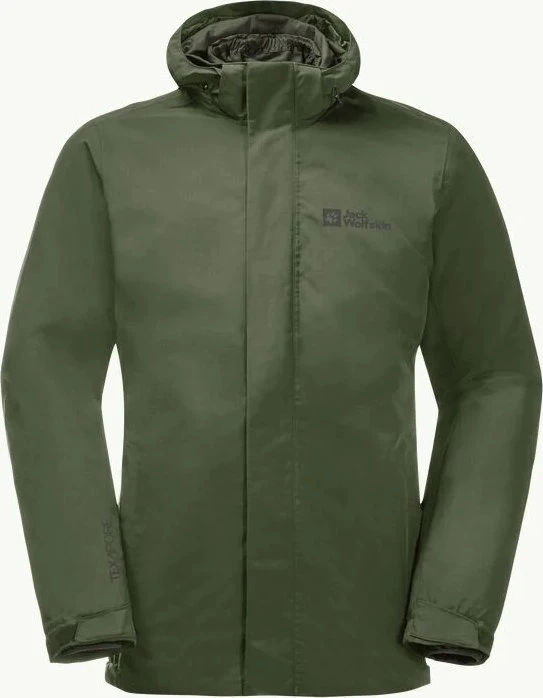Jack Wolfskin Bergland 3in1 Funktionsjacke greenwood (Herren)