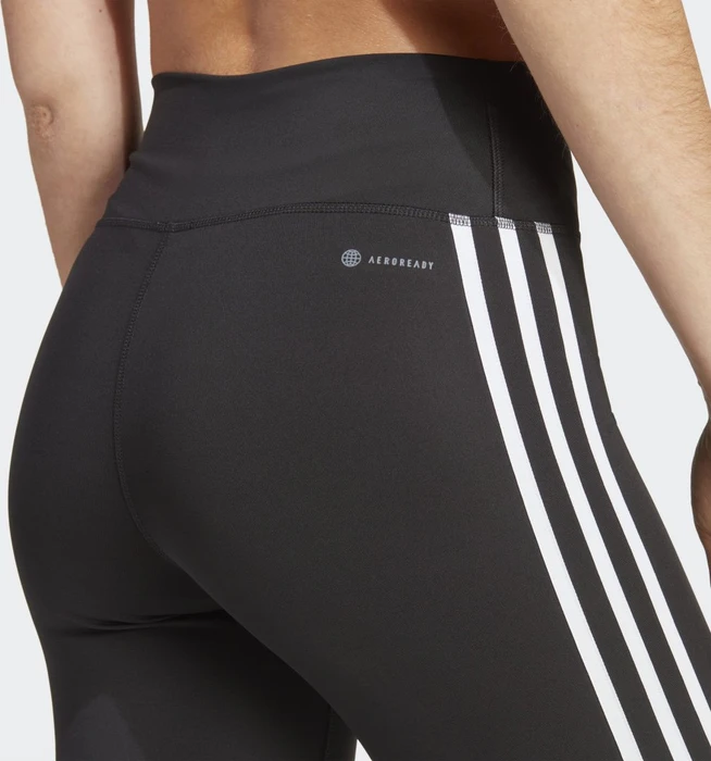 adidas Train Essentials 3-Streifen High-Waisted Hose 3/4 black (Damen)