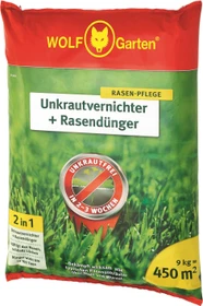 Wolf-Garten SQ450 2in1 Unkrautvernichter plus Rasendünger, 9kg