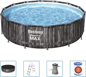 Bestway Steel Pro Max Frame Pool Set rund 396x107cm