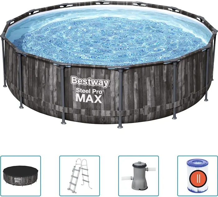 Bestway Steel Pro Max Frame Pool Set rund 396x107cm (5614Z)