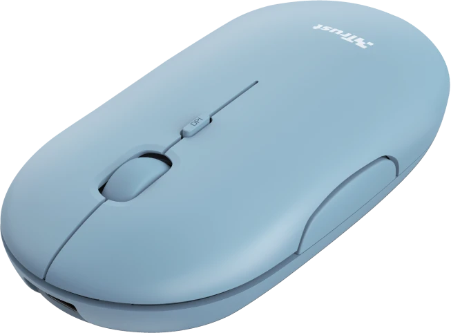 Trust Puck Wireless Mouse blau, USB/Bluetooth
