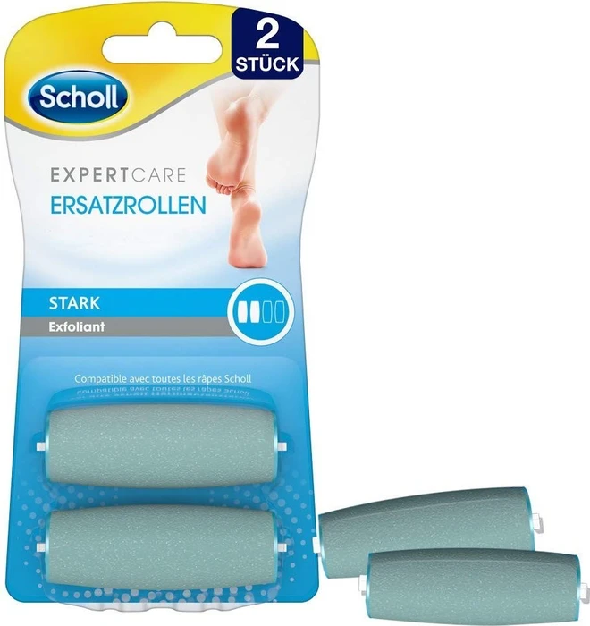 Scholl Express Pedi Velvet Smooth Marine Minerals Ersatzrolle stark, 2 Stück