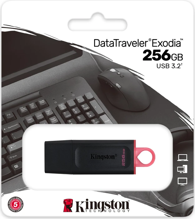 Kingston DataTraveler Exodia 256GB schwarz, USB-A, USB 3.2 Gen 1×1