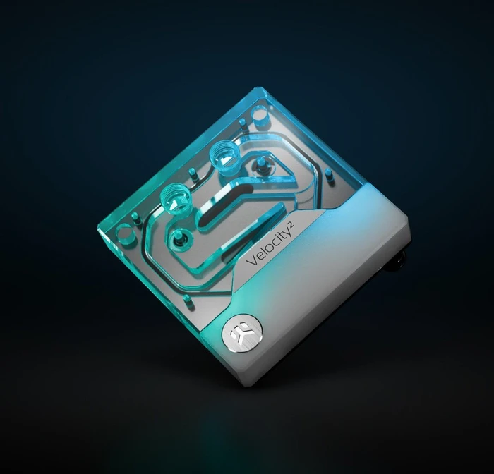 EK Water Blocks Quantum Line EK-Quantum Velocity² D-RGB White Edition, 1700, Nickel Acryl