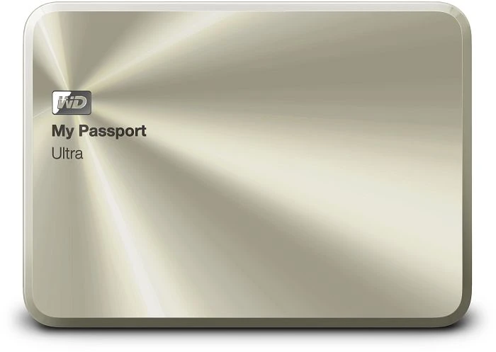 Western Digital WD My Passport Ultra Metal gold - Anniversary Edition - 2TB, USB 3.0 Micro-B