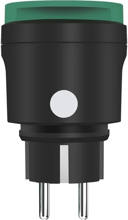 Offgridtec WiFi Outdoor Smarte Außensteckdose schwarz/grün, Funksteckdose