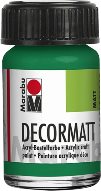 Marabu Decormatt Acryl Acrylfarbe, saftgrün, 15ml