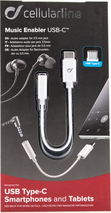 Cellularline Music Enabler TYPE-C weiß