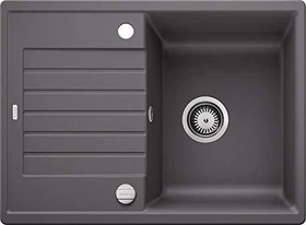 Blanco Zia 45 S Compact Einbau Becken reversibel mit Ablauffernbedienung felsgrau