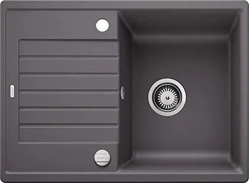 Blanco Zia 45 S Compact Einbau Becken reversibel mit Ablauffernbedienung felsgrau