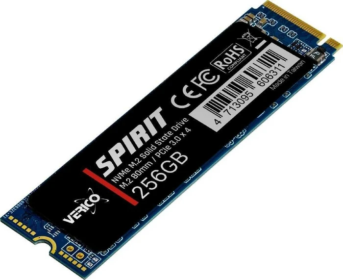 Verico Spirit SSD 256GB, M.2 2280 / M-Key / PCIe 3.0 x4