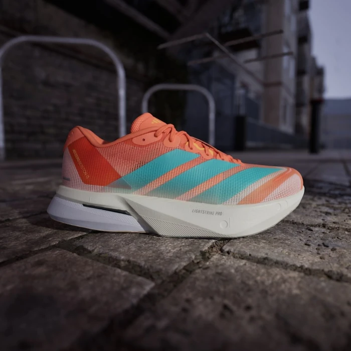 adidas Adizero Boston 13 semi coral/flash aqua/flash orange (Damen)
