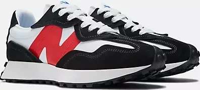 New Balance 327 white/true red (Herren)