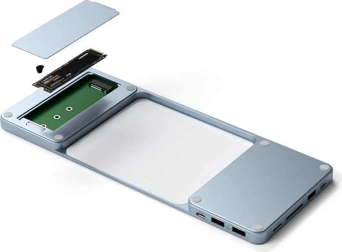 Satechi Slim Dock für 24" iMac 2021, Blue, USB-C 3.1 [Stecker]