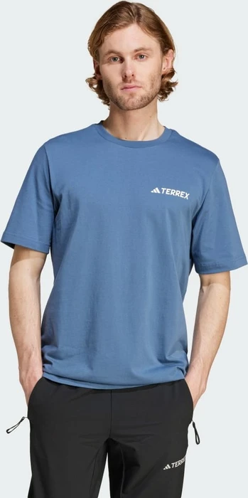adidas Terrex Back Graphic T-Shirt kurzarm wonder steel (Herren)