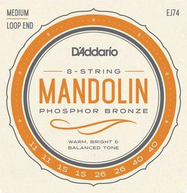 D'Addario Mandolin Phosphor Bronze Medium 3-Pack