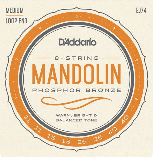 D'Addario Mandolin Phosphor Bronze Medium 3-Pack