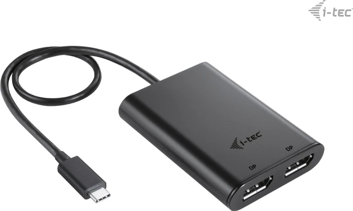 i-tec USB-C Dual 4K/60Hz (single 8K/30Hz) DP Video Adapter, USB-C 3.0 [Stecker]