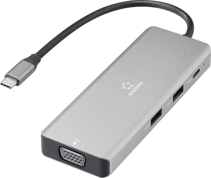 Renkforce 8-in-1 Dockingstation, USB-C 3.0 [Stecker]