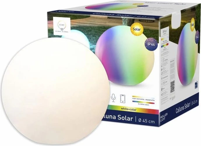 Müller Licht tint Calluna Solar white+color LED Gartenleuchte 45cm