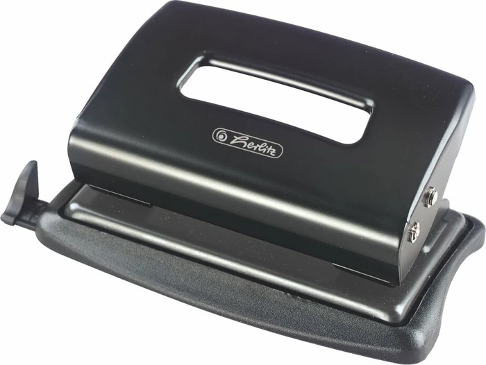 Herlitz Bürolocher 1.2mm mit Anschlagschiene, schwarz