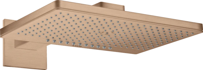 Hansgrohe Axor ShowerSolutions Kopfbrause 460/300 2jet eckig mit Brausearm brushed red gold