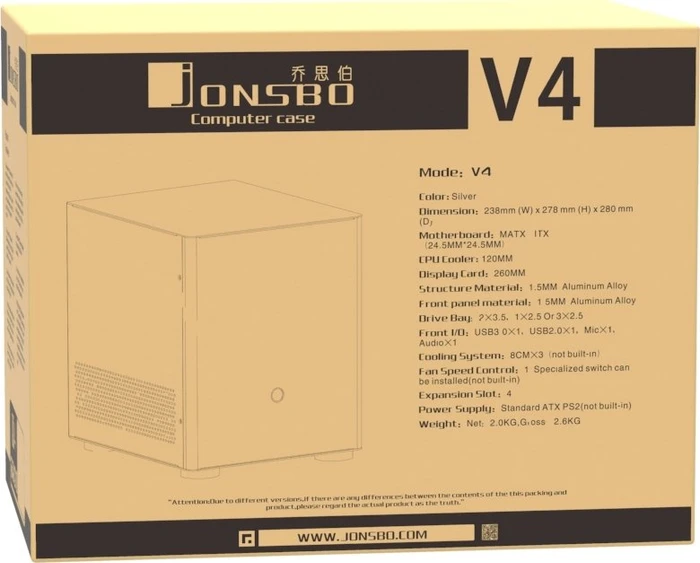 Jonsbo V4, schwarz