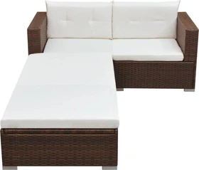 vidaXL Loungesofa braun
