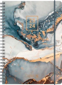 Brunnen Schülerkalender Wochenkalender 2023/2024, 170x240mm, Motiv Gemstone, 104 Blatt
