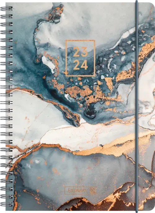 Brunnen Schülerkalender Wochenkalender 2023/2024, 170x240mm, Motiv Gemstone, 104 Blatt