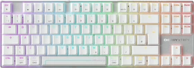 Cherry XTRFY MX 8.2 Pro TMR Wireless, weiß/silber, MK Crystal Magnetic, USB/Bluetooth, UK (G8E-3885HACAGB-0)