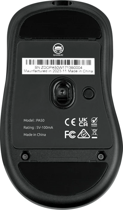 Gamiac PA50 Gaming Maus schwarz, USB