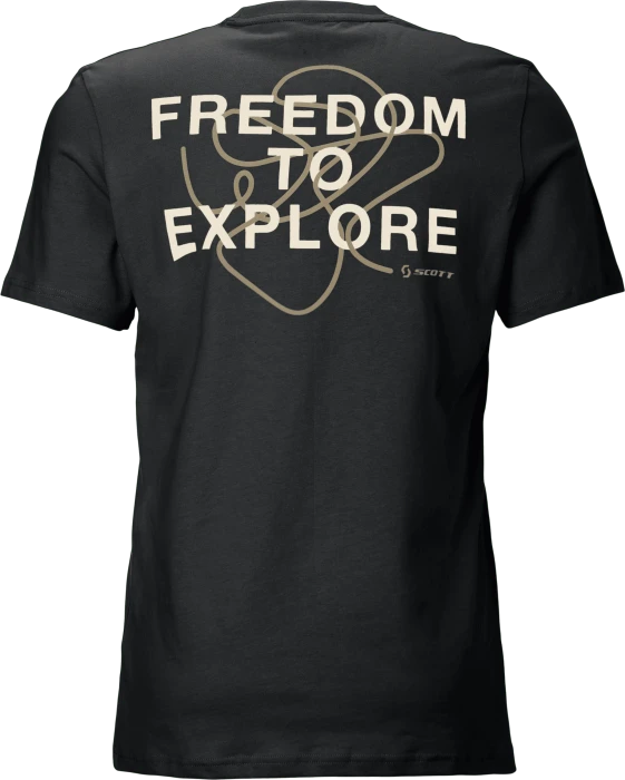 Scott Backprint T-Shirt kurzarm schwarz (Herren)