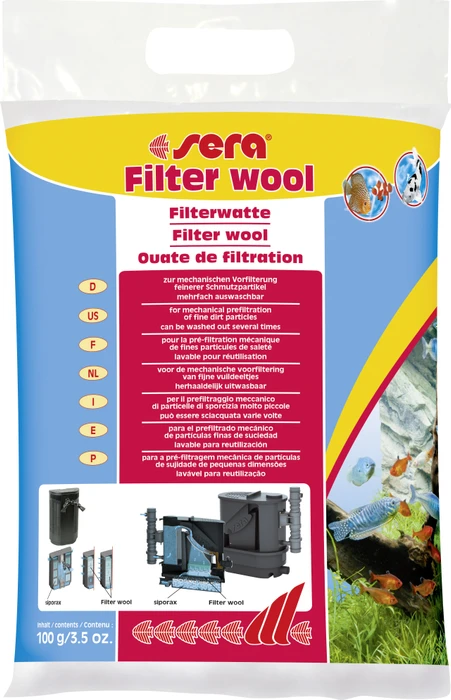 sera Filter wool - Filterwatte zur mechanischen Vorfilterung