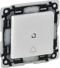 Legrand Valena Life Taster beleuchtet Glockensymbol IP44, ultraweiß