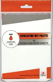 Redgrass Wet Palette Painter Lite Hydration Paper Sheets, 50 Stück