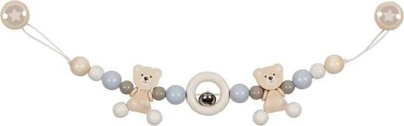 Goki Bär mit Clips Kinderwagenkette