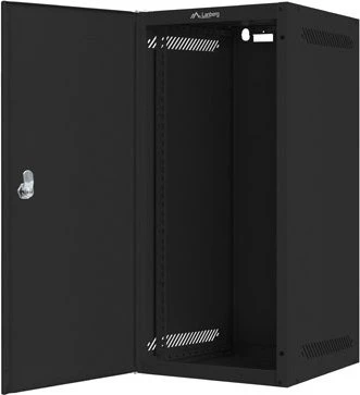 Lanberg WF10 Series 10" Rack Wandschrank 12HE, hängend, Flatpack, Stahltür, IP20, RAL 9004, 310mm tief