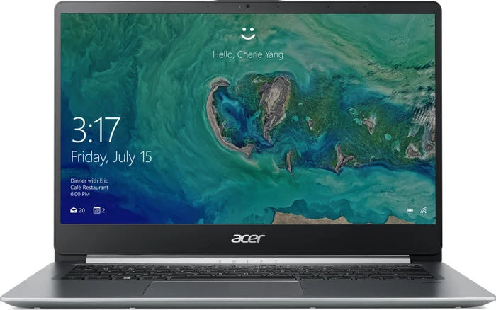 Acer Swift 1 SF114-32-P0LQ, silber, Pentium Silver N5000, 8GB RAM, 256GB SSD, DE