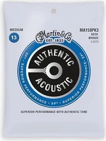 Martin Authentic Acoustic Medium 3 Pack