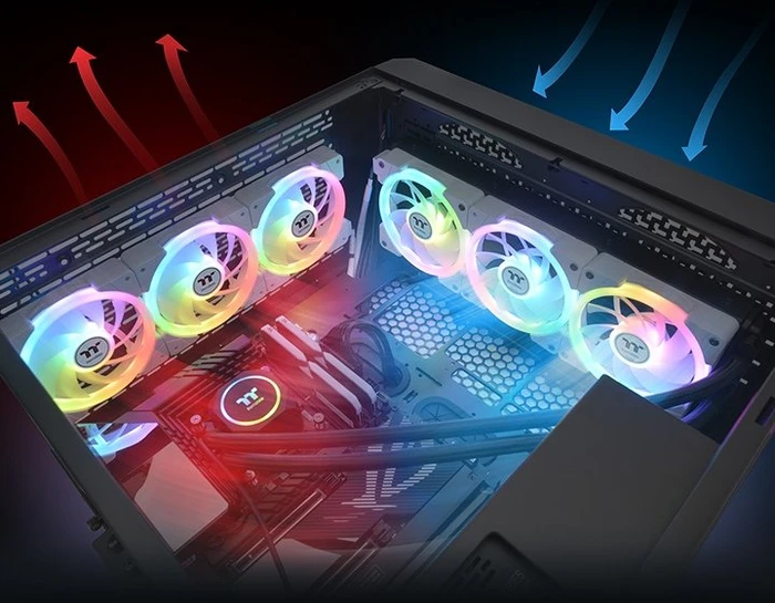 Thermaltake SWAFAN EX12 ARGB Sync TT Premium Edition, weiß, 120mm, 3er-Pack