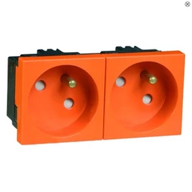 Peha Concept 45 Steckdose Erdungsstift 2fach, orange