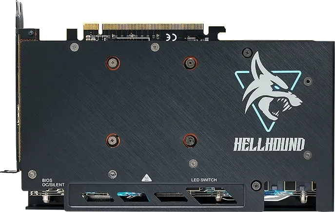 PowerColor Hellhound Radeon RX 7600 XT, 16GB GDDR6, HDMI, 3x DP