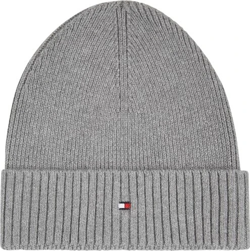 Tommy Hilfiger Flag Kaschmir Beanie mid grey heather